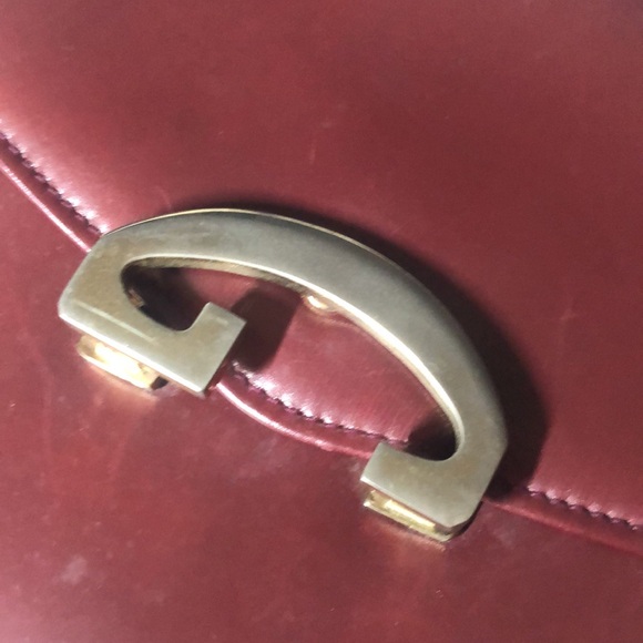 Vintage Gucci Leather Burgundy Maroon Shoulder Bag with Coin Purse - Picture 6 of 16